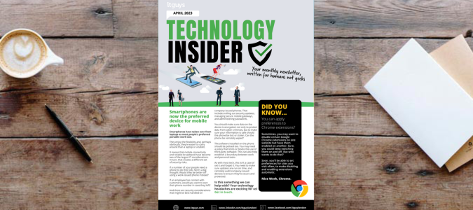 ITGUYS Tech Insider April 23 | Smartphones and ChatGPT | Managed IT Services from ITGUYS | London-Based IT Company